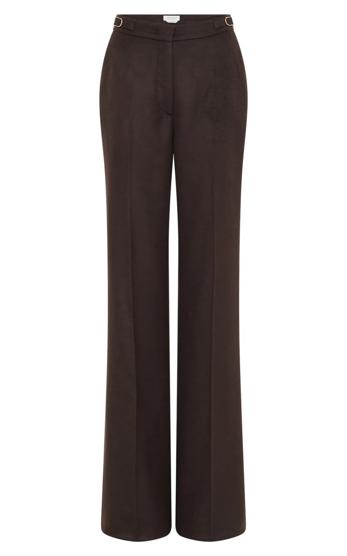 Vesta Flare Pant in Chocolate Winter Silk