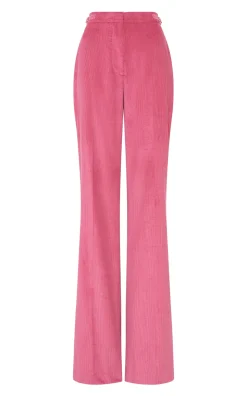 Vesta Flare Pant in Fuchsia Sea Island Cotton Corduroy