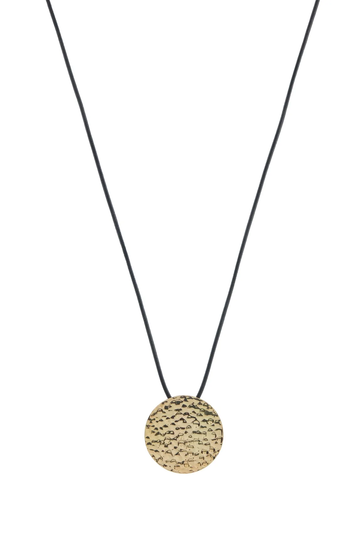 Wheel of Fortune Pendant in 18K Yellow Gold (Black Leather Cord)