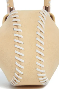 Whipstitch Demi Bag in Nude Suede