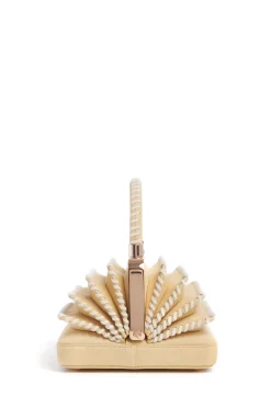 Whipstitch Diana Bag in Nude Suede